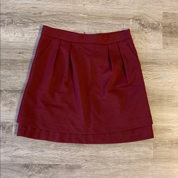 collegiate apparel Dresses & Skirts - Maroon high waisted skirt